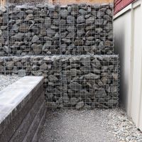 New retaining wall and gabion wall
